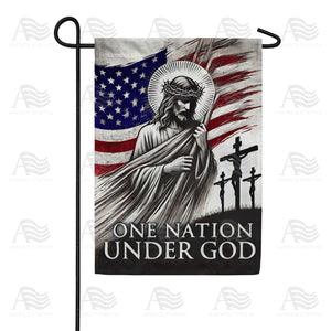One Nation Under God Double Sided Garden Flag
