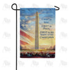 Washington Monument First in War Peace Garden Flag