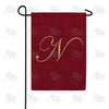 Ornate Script Monogram Double Sided Garden Flag
