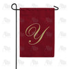 Ornate Script Monogram Double Sided Garden Flag