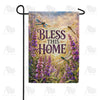 Bless This Home Dragonflies and Lavender Garden Flag