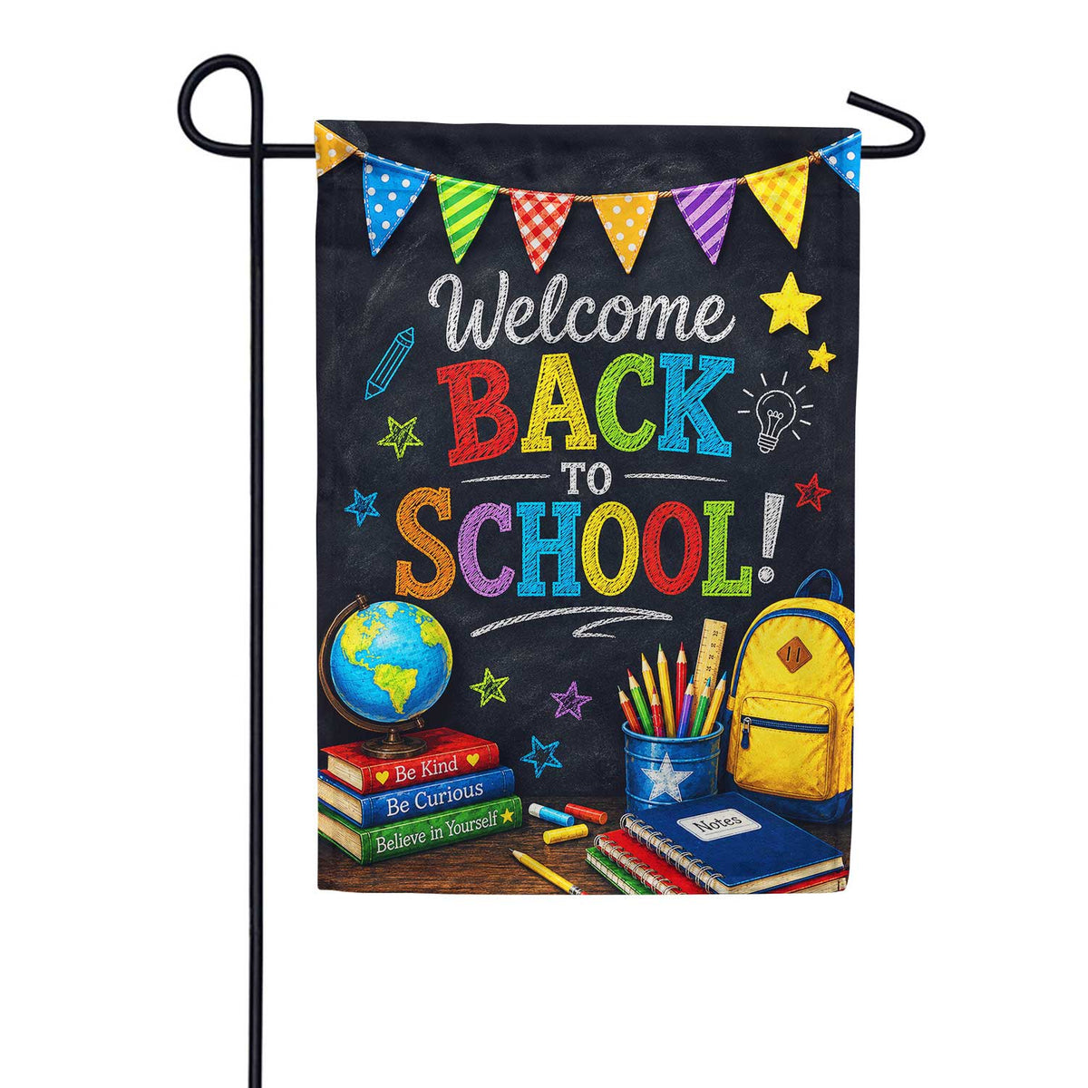 Welcome Back to School Garden Flag
