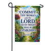 Proverbs 16:3 Commit Thy Works Garden Flag