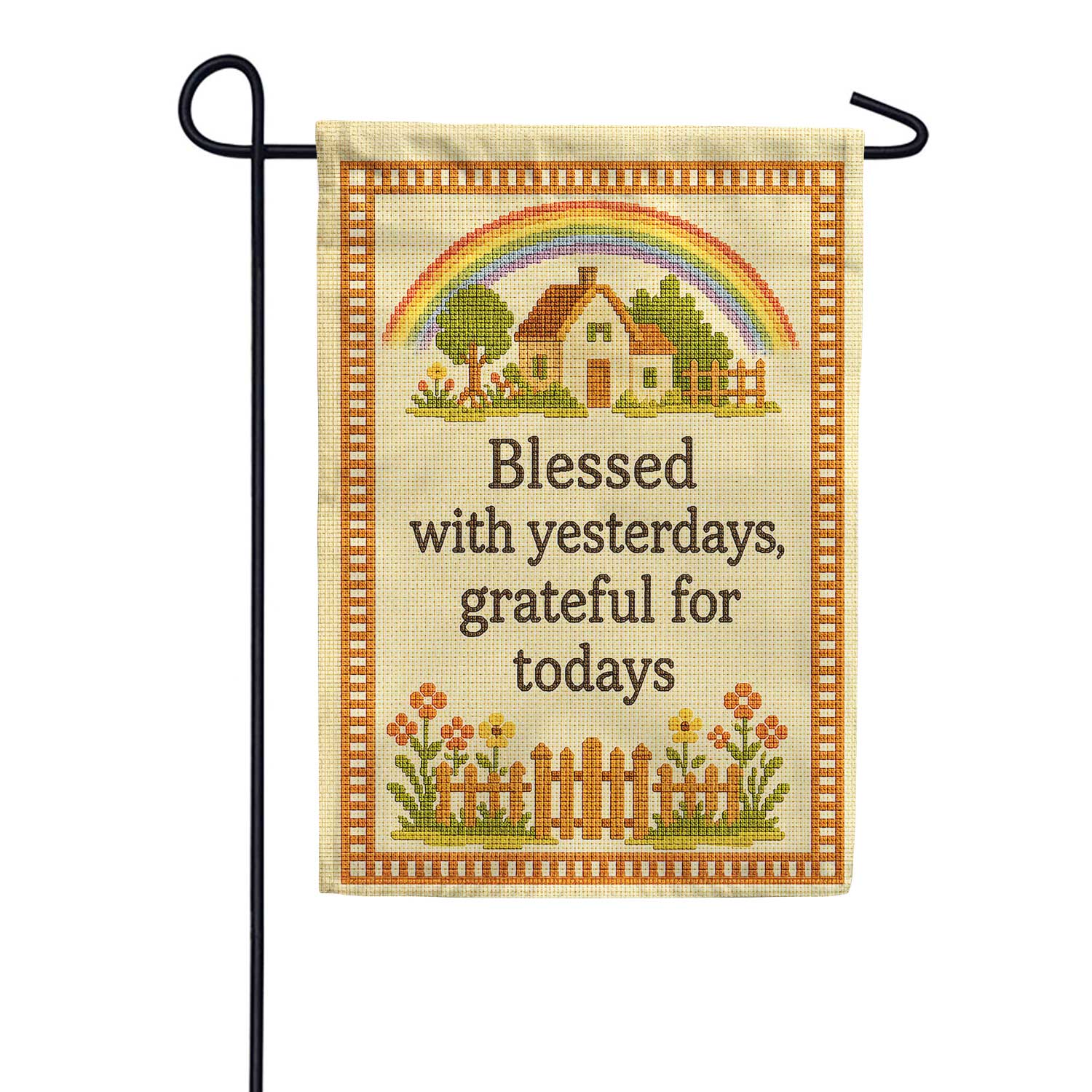 Blessed With Yesterdays Grateful For Todays Garden Flag