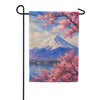 Mount Fuji Cherry Blossoms Spring Garden Flag