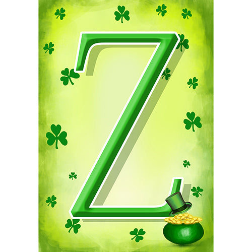 St. Patty's Pot O' Gold Monogram Garden Flag
