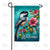 Floral Bird Welcome Double Sided Garden Flag