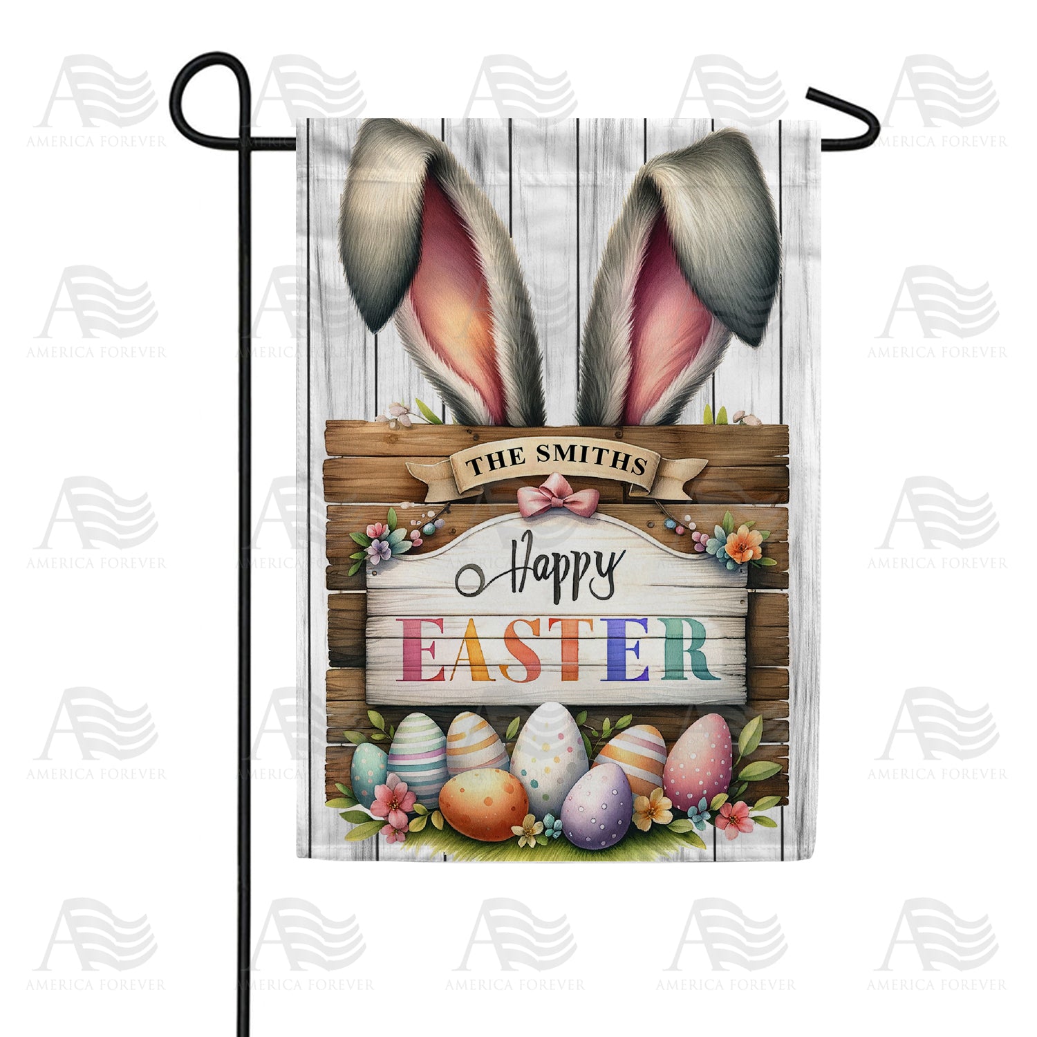 Easter Bunny Surprise Double Sided Garden Flag