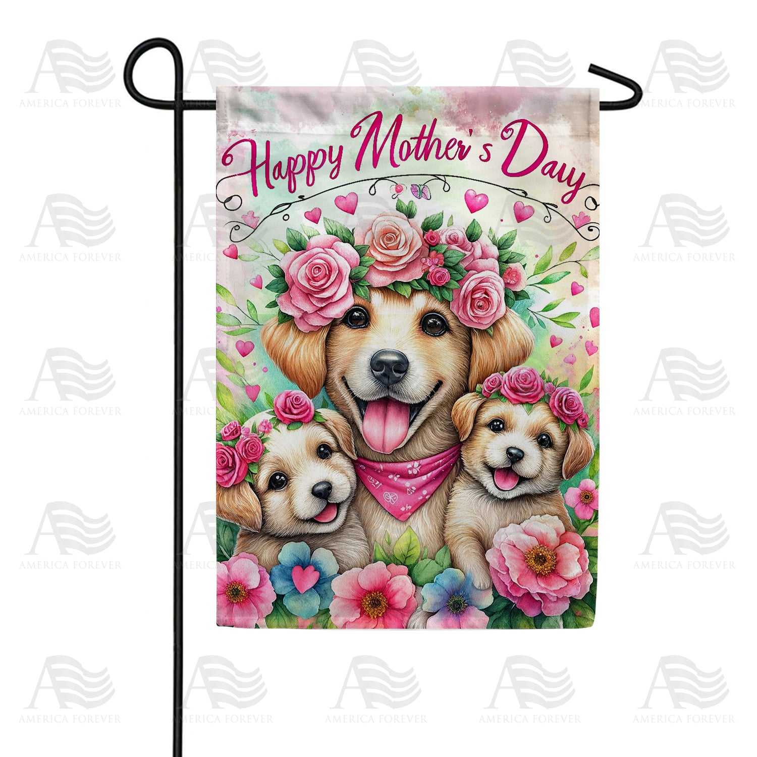 Canine Mother's Day Double Sided Garden Flag