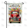 Springtime Vintage Truck Double Sided Garden Flag