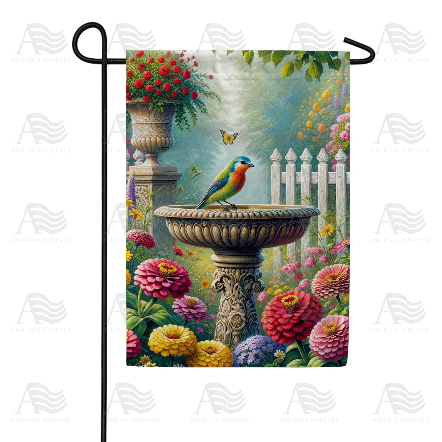 Blossom Bird Retreat Double Sided Garden Flag