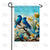 Bluebirds Daffodil Perch Double Sided Garden Flag