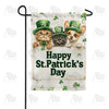 Happy St. Patrick's Day Pets Double Sided Garden Flag