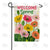 Welcome Spring Poppy Garden Double Sided Garden Flag