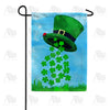Leprechaun Hat Shamrock Magic Double Sided Garden Flag