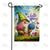 Hello Spring Garden Gnome Hydrangea Double Sided Garden Flag