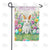 Welcome Spring Bunny Easter Flowers Double Sided Garden Flag