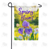 Spring Blooms Purple Iris Double Sided Garden Flag