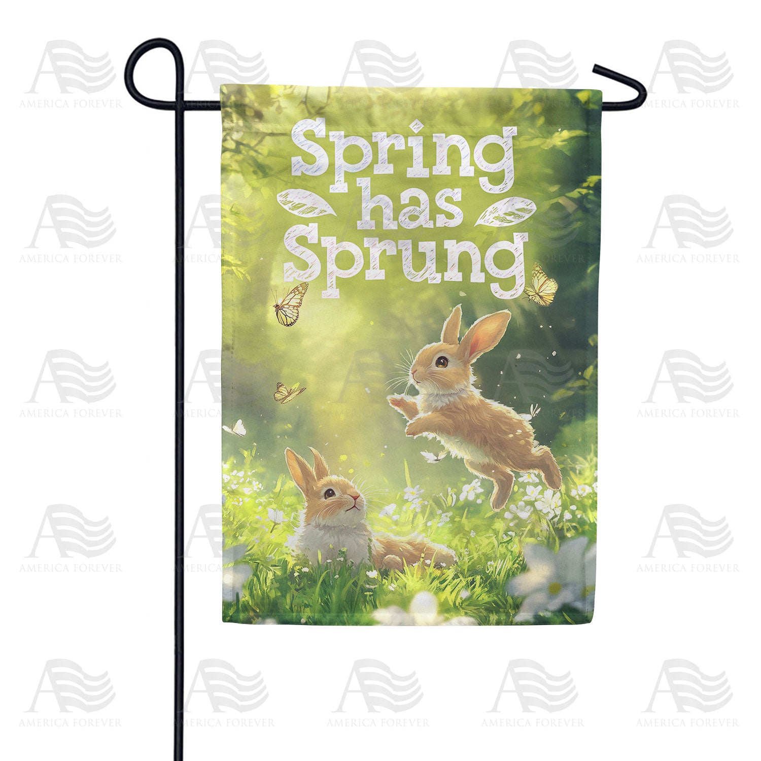 Spring Blooms Purple Iris Double Sided Garden Flag