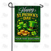 Happy St. Patrick's Day Personalized Garden Flag