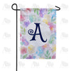 Watercolor Floral Monogram Double Sided Garden Flag 12.5" x 18"