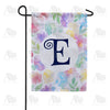 Watercolor Floral Monogram Double Sided Garden Flag 12.5" x 18"
