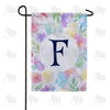 Watercolor Floral Monogram Double Sided Garden Flag 12.5" x 18"