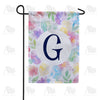 Watercolor Floral Monogram Double Sided Garden Flag 12.5" x 18"
