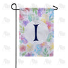 Watercolor Floral Monogram Double Sided Garden Flag 12.5" x 18"
