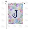Watercolor Floral Monogram Double Sided Garden Flag 12.5" x 18"