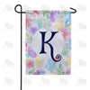 Watercolor Floral Monogram Double Sided Garden Flag 12.5" x 18"