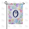 Watercolor Floral Monogram Double Sided Garden Flag 12.5" x 18"