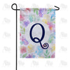 Watercolor Floral Monogram Double Sided Garden Flag 12.5" x 18"