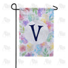 Watercolor Floral Monogram Double Sided Garden Flag 12.5" x 18"