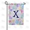Watercolor Floral Monogram Double Sided Garden Flag 12.5" x 18"