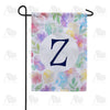 Watercolor Floral Monogram Double Sided Garden Flag 12.5" x 18"