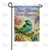 New Blooms Fresh Beginnings Spring Bird Double Sided Garden Flag - 12.5" x 18"
