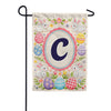 Easter Bunny Monogram Double Sided Garden Flag 12.5" x 18"