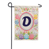 Easter Bunny Monogram Double Sided Garden Flag 12.5" x 18"