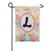 Easter Bunny Monogram Double Sided Garden Flag 12.5" x 18"