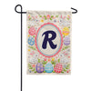 Easter Bunny Monogram Double Sided Garden Flag 12.5" x 18"