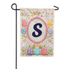 Easter Bunny Monogram Double Sided Garden Flag 12.5" x 18"