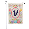 Easter Bunny Monogram Double Sided Garden Flag 12.5" x 18"