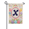 Easter Bunny Monogram Double Sided Garden Flag 12.5" x 18"