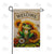Welcome Frog Sunflowers Banner Double Sided Burlap Garden Flag