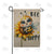 Bee Happy Fluffy Bee Double Sided Burlap Garden Flag