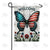Patriotic Butterfly Welcome Double Sided Garden Flag