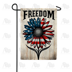 Patriotic Daisy Freedom Double Sided Garden Flag