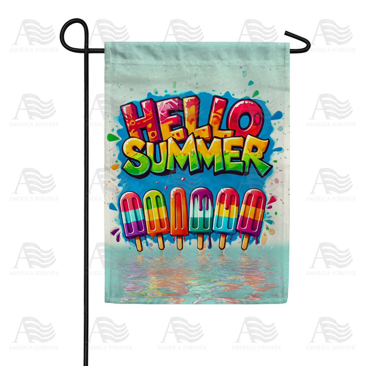 Summer Popsicle Double Sided Garden Flag