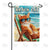 Beach Cat Orange Tabby Beach Chair Double Sided Garden Flag